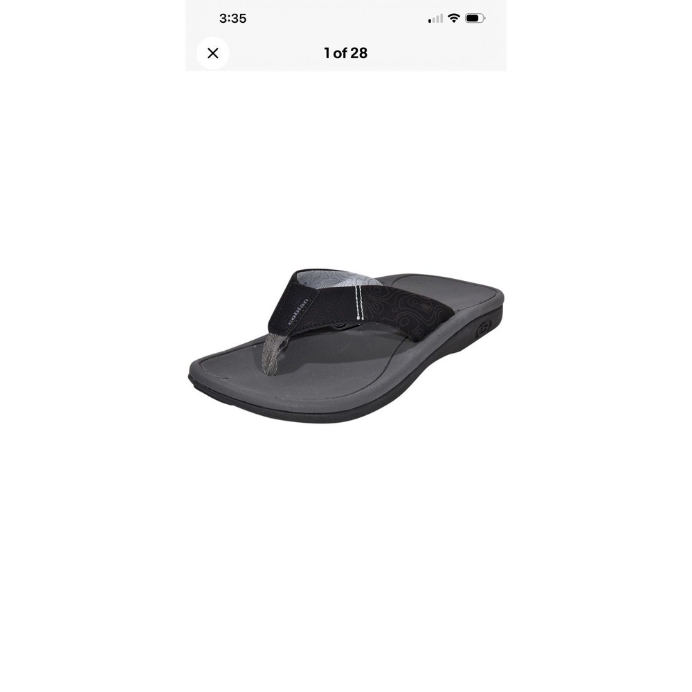 Cobian Men's Sumo-Terra Flip-Flops Black Sandal Shoes Size 9